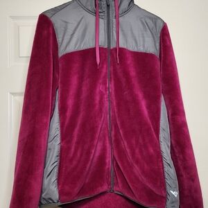 Vintage Pony Women's Fuchsia and Gray Ski Jacket
